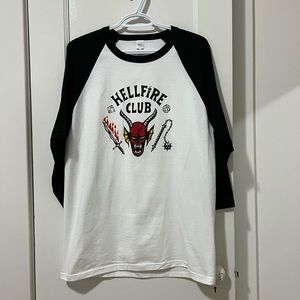 Stranger Things Hellfire Club Raglan